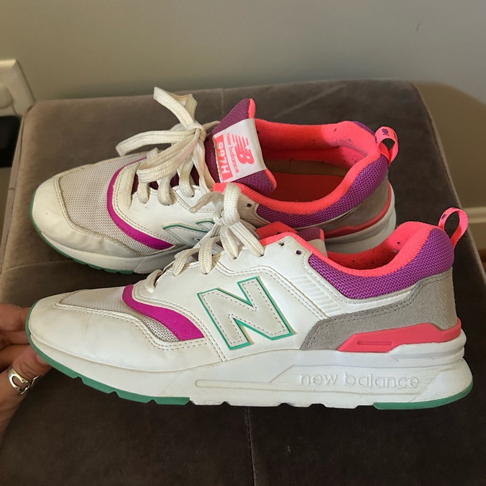 Neon sneakers- size 9